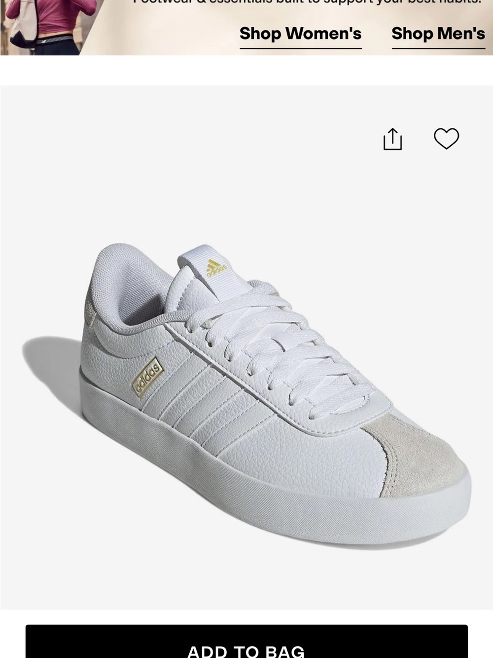 Adidas White Low-Top Sneakers Leather sneakers